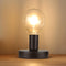 Industrial Table Lamp Base, E26 E27 Lamp Base Without Shade, Mini Short Desk Lamp Exposed Bulb Base, Simple Metal Edison Light Bulb Stand, with 5....