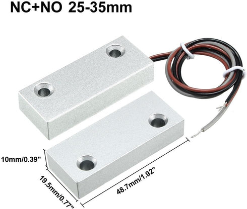 uxcell Rolling Door Contact Magnetic Reed Switch Alarm with 3 Wires for N.O./N.C. Applications MC-52...
