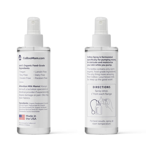 Pumping Spray 2 Fl Oz | Organic Skin Lubricant for Breast Pumping | Pump Flange Spray for Breast Shields | Vegan & Lanolin Free, Made in USA | Hel...