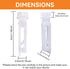 40 Sets of Clear Vertical Blind Repair Tabs Blind Fixers Vertical Blind Slat Replacement (80 PCS) with 15 PCS White Vertical Blind Stem Parts for ...