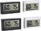 4-Pack Indoor Thermometer Hygrometer,Digital Temperature Sensor Humidity Meters Gauge, LCD Room Monitoring Display for Cars Bedrooms Baby Rooms