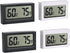 4-Pack Indoor Thermometer Hygrometer,Digital Temperature Sensor Humidity Meters Gauge, LCD Room Monitoring Display for Cars Bedrooms Baby Rooms