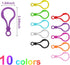 HUAJIAN 100PCS Keychain Clip,Mixed Colors Hard Plastic Key Chains for Hanging Ornaments Crafts Keychain Hook DIY Handmade,Toys Craft Clasps?100PCS...