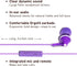 Panasonic ErgoFit Wired Earbuds, In-Ear Headphones with Microphone and Call Controller, Ergonomic Custom-Fit Earpieces (S/M/L), 3.5mm Jack for Pho...