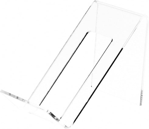 Plymor Clear Acrylic Cell Phone Display Stand / Easel, 2" W x 3.5" D x 2.75" H (6 Pack)...