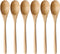 AOOSY Wooden Spoons for Cooking, 9 Inches 6 Pieces Japanese Natural Ellipse Wooden Spoon Set for Cooking Mixing Stirring Honey Tea Soda Dessert Co...