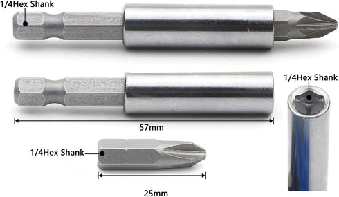 3 Pcs Impact Grade Socket Adapter Set Drill Bit Adapter Set Power Hand Tools Nut Driver 1/4 Inch 3/8 Inch 1/2 Inch, 33-Piece Security Bit Set with...