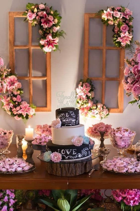 YzYbuaego Glitter Silver Finally Mr&Mrs Wedding Cake Topper, Elegant Acrylic Cake Topper for Wedding Anniversary, Romantic Wedding Party Decorativ...