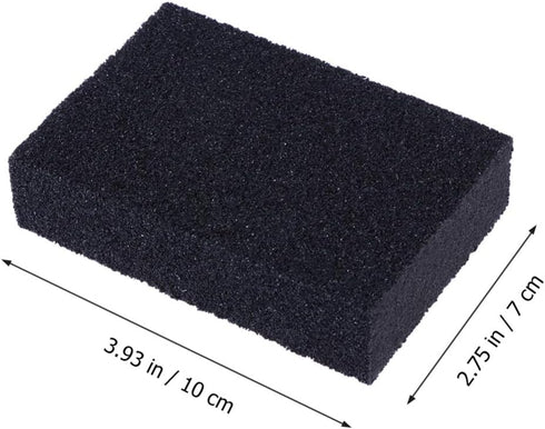 Sponge 5Pcs Carborundum Sponge, Non- Scratch Emery Brush Kitchen Scrubber Pot Cleaner for Home Restaurant Hotel (Black) Bowl Dish Washing Cleaning...