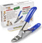 Dog Cat Pets Nail Clippers, Professional Pets Claw Trimmer with Free Nail File, Sharp Stainless Steel Blade, Sturdy Non Slip Handles - for Safe, P...