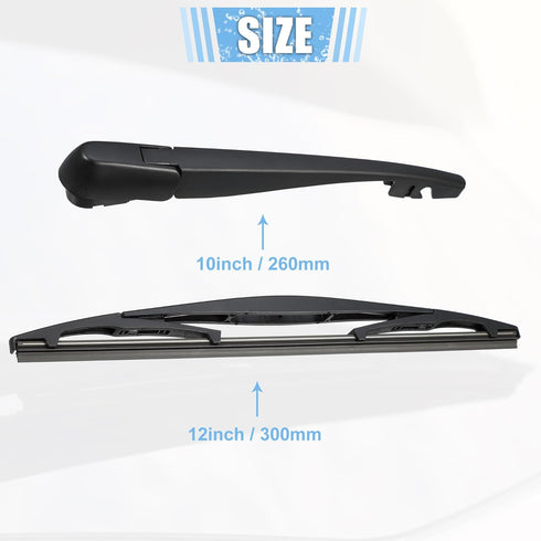 ACROPIX Rear Windshield Wiper Blade Arm Replacement Set OEM Quality Fit for Mitsubishi Outlander 2007-2021 for Honda Odyssey 2005-2017 - Pack of 2...