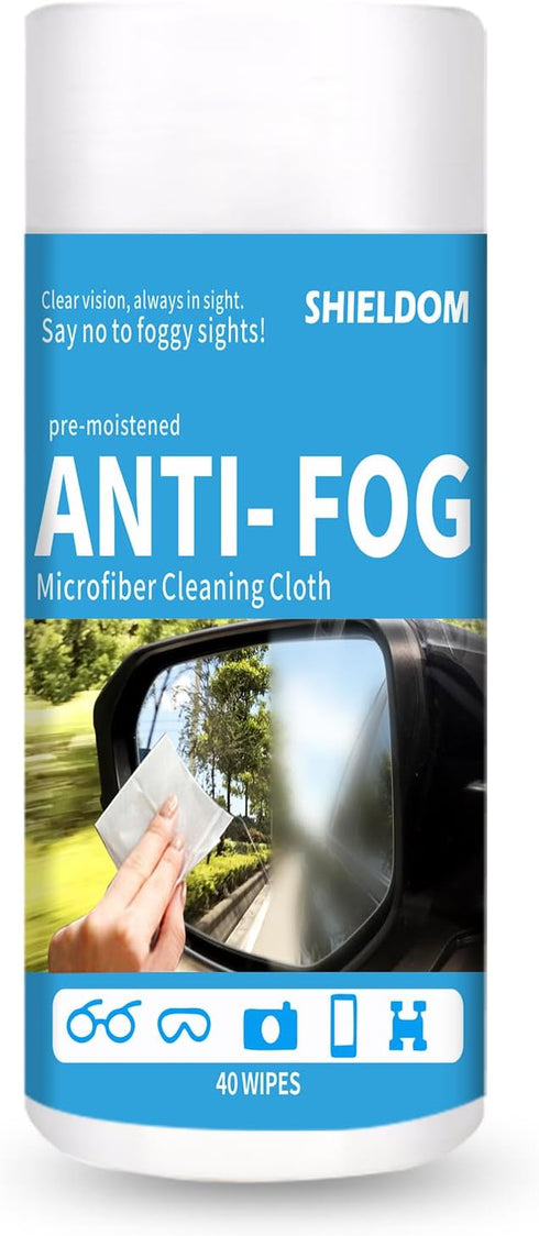 Anti-Fog Wipes for Glasses Car Windshield Defogger Pre-moistened Lens Cleaner Prevent Fogging Defogging Fogless for Automotive Vehicles Helmets Mi...