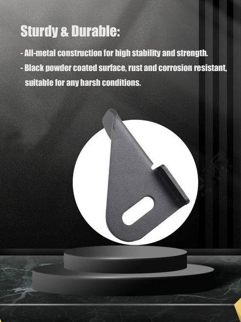 JL Antenna Mount Driver Side CB Antenna Mount, DarSeity Steel Radio Holder Mounting Bracket for Jeep Wrangler JL JLU / Jeep Gladiator JT 2018-2023...