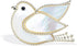 Elegant Brass Micro Pave Rhinestone Crystal Dove Bird of Peace Pigeon Bird Brooch Lapel Pins Breastpin Broach Custom Jewelry...