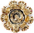 10 pcs Fancy Pink Mix Color Rhinestones Sewing Metal Shank Buttons for Coats -22mm -8/9"...