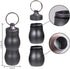 Keychain Pill Holder, Aluminum Waterproof Portable Small Travel Medicine Bottle Case Box Container for Purse, Mini Metal Capsule/Tablet Keeper Poc...