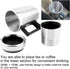 Car Heating Cup, 350ML + 150ML Stainless Steel Portable Automobile Hot Water Cup Electric Quick Heating Bottle Heater Boiler for Tea Coffee Water...
