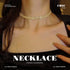 JEAIRTS Choker Rhinestone Necklace Diamond Row Necklaces Crystal Chokers Necklace Chain Jewerly Sparkly Party Prom Accessories for Women and Girls...