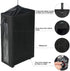 ZERO JET LAG 25 Inches Slim Laundry Storage Hamper - Large Rolling Clothes Hamper - Rolling Storage Bin - Tall Corner Basket - Clear Window Visibl...