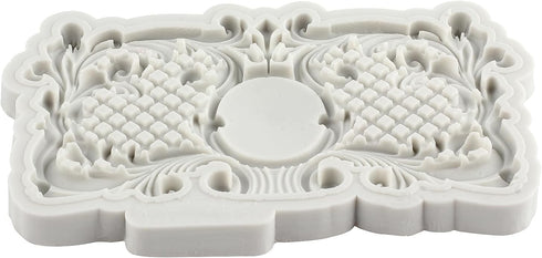 Baroque Silicone Cake Fondant Molds 3D Sculpted Scroll Border Lace Molds Relief Curlicues Candy Chocolate Molds For Cake Decorating Cupcake Topper...