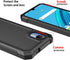 for Cricket Debut S2 case, with Tempered Glass Screen Protector 360 Full-Body Soft TPU Bumper Shockproof Silicone Protective Phone Cover Case for ...