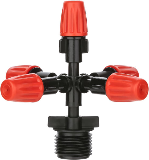 Garden Irrigation Sprinklers Head Five Head Drip Irrigation Emitters 360° Micro Irrigation System 1/2 inch Drip Irrigation Parts for Patio,Lawn,Gr...