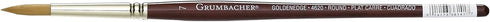 Grumbacher Goldenedge Golden Toray Round Watercolor Brush, Synthetic Bristles, Size 7 (4620.7)...