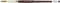 Grumbacher Goldenedge Golden Toray Round Watercolor Brush, Synthetic Bristles, Size 7 (4620.7)...