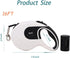 16ft Retractable Dog Leash with Poop Bags, Anti-Slip Handle, Strong Nylon Tape, Dog Walking Leash for Small Dogs up to 26lbs, 360° Tangle Free (Wh...