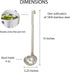 HIC Kitchen Single-Piece Stainless Steel Ladle, 18/8 Stainless Steel, 4-Ounce Capacity...