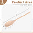 HANSGO 3PCS Long Handle Wooden Cooking Spoons, 10 Inch Long Wooden Spoons Wooden Tasting Spoons Large Cooking Spoons...