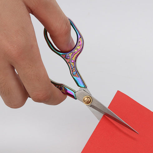 Mini Scissors Stainless Blade Metal Handle 2 Pack Office School Classroom Student Teacher Crafting Fabric Sewing Gift Wrapping All Purpose...