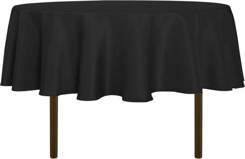 sancua Round Tablecloth - 60 Inch - Water Resistant Spill Proof Washable Polyester Table Cloth Decorative Fabric Table Cover for Dining, Buffet Pa...
