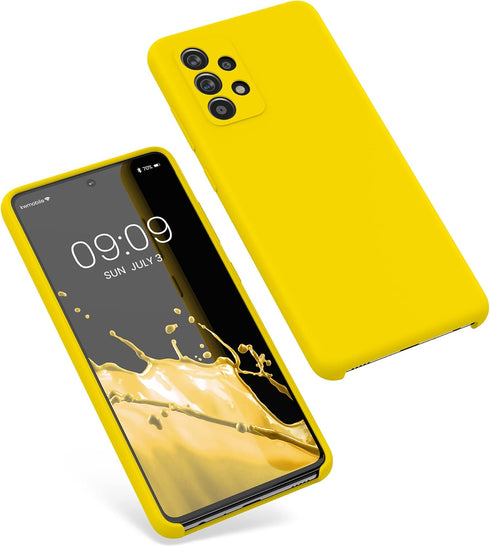 kwmobile Case Compatible with Samsung Galaxy A52 / A52 5G / A52s 5G Case - TPU Silicone Phone Cover with Soft Finish - Radiant Yellow...