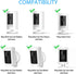 3-Pack Camera Wall Mount for R ing Stick Up Cam/Pro/WyzeCam/Eufy Cam/Arlo/Reolink/Google Nest, Mounting Brackets Suitable for All Cameras with Sta...