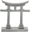 GANAZONO Japanese Shinto Shrine Torii Gate Aquarium Torii Miniature Ornament Bridge Landscape Ornaments for Fish Tank Decoration...