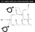 2-in-1 Splitter for Landscape Lighting Garden Path Lights, Connect Two Row Lights to One Adapter...