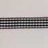 Black and White Wovon Edge Gingham Ribbon 25 Yard Each Roll 100% Polyester (5/8", Black)...