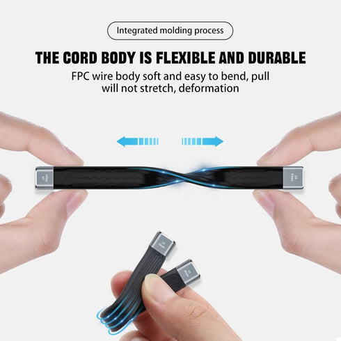 USB C to USB 3.1 Adapter Cable, USB C Female to USB Female Adapter, 10Gbps USB C Female to USB A Female Adapter Soft Flat Short USB C to USB A Ext...