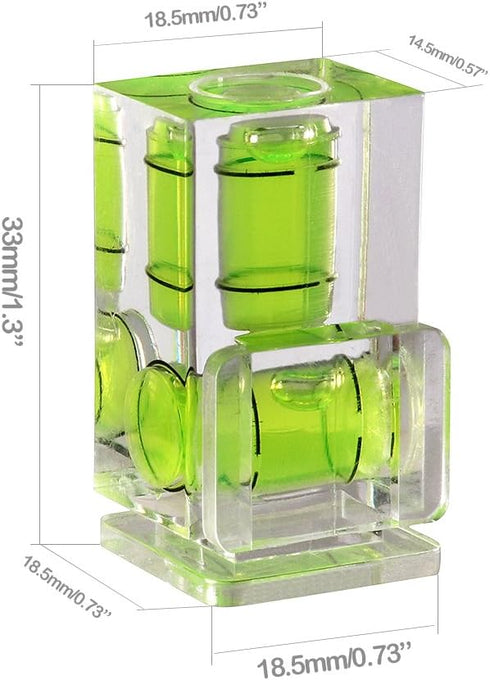 Camera Level Hot Shoe Level Hot Shoe Bubble Cover w/Standard Shoe Mount Compatible with Sony A6000 A6300 Nikon Panasonic [Combo Pack -2 Axis and 1...