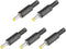 uxcell 4.8x1.7mm DC Male Connector Jack Solderless Adapter DIY DC Barrel Connectors Replacement 5pcs...
