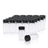 20 PCS 20ML (5 dram) Clear Small Liquid Sample Glass Vials with Screw Caps, 27.5mm Diameter x 57mm Length Leak-Proof Vial, 24-414 Black Screw Cap ...