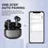 A40 Pro Wireless Earbuds, 50Hrs Playtime Bluetooth Earbuds Built in Noise Cancellation Mic with Charging Case, Headphones Stereo Sound, IPX7 Water...