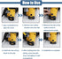 40pcs 10 Sizes Electric Motor Carbon Brushes for Replacement Repair Power Tools and Motors Part Such as Electric Hammer Drills, Circular Saws, Ang...