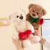 Teddy Bear Stuffed Animal with Rose, Soft Cuddly Stuffed Plush Bear, Gifts for Kids Baby Toddlers on Baby Shower, Valentine's Day (Brown with Rose...