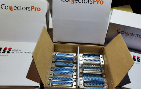 Pc Accessories 10 Pairs DB25 Male and Female D-Sub 25P Solder Type Connector, 20-Pack (10 Male + 10 Female)...