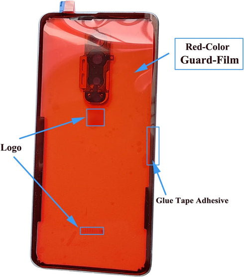 Ubrokeifixit for OnePlus 7 Pro Rear Back Glass Door Cover Replacement with Camera Glass Lens/Flash for OnePlus 7 Pro 6.67" GM1911 GM1913 GM1917 GM...
