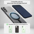 Sinjimoru for MagSafe Wallet, Strong Magnetic Wallet for iPhone 15 14 13 12, Stretchy Magnetic Card Holder for IDs, Cash, Keys, etc. M-Basic Navy....