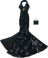 Gorgeous Handmade Doll Dress, Doll Clothes Evening Gown with Sequin Fashion Show, Wedding Party Outfits for 11.5 inch Doll Accessories (Black)...