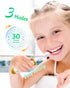 NELL&WELL Kids Electric Toothbrush with 2mins Brushing Timer, Battery Powered Toothbrushes with 3 Soft Bristles Heads for Children Boys and Girls ...
